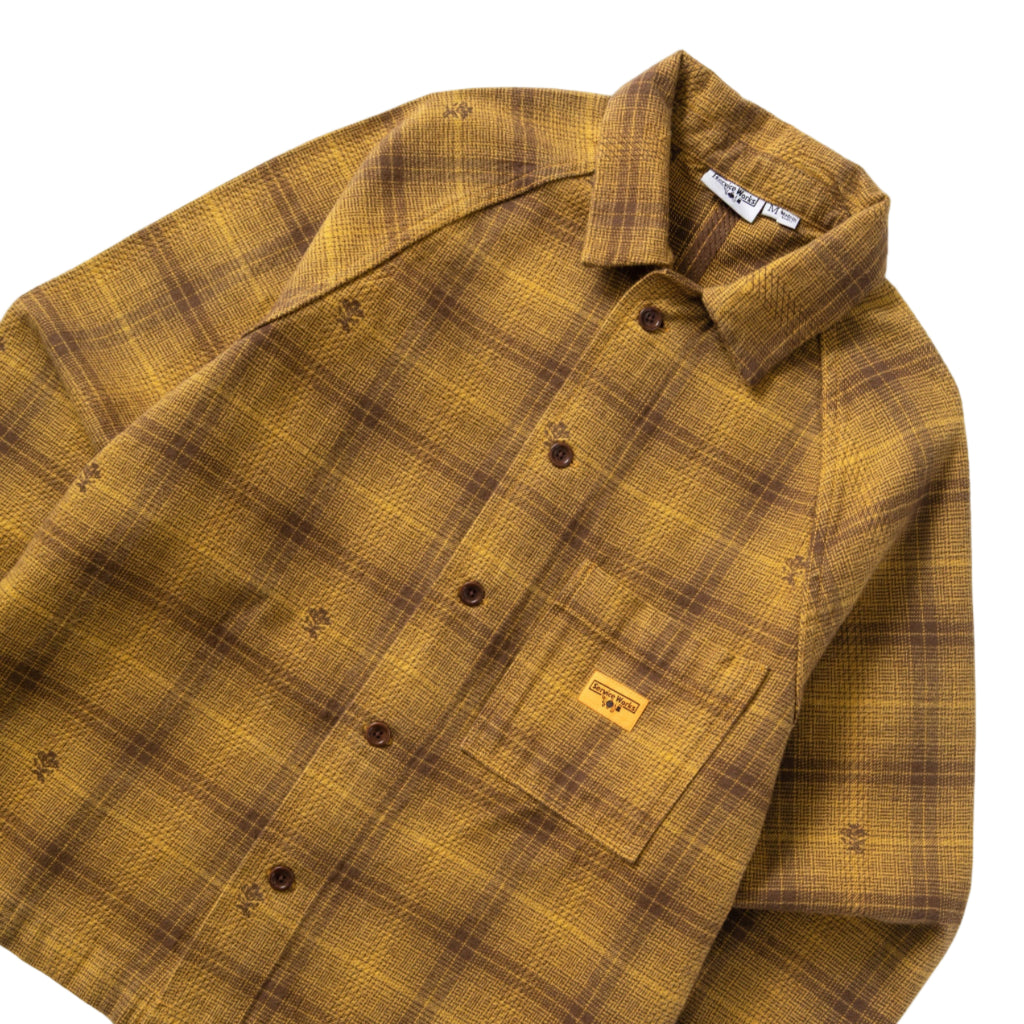 Thistle Plaid Front Of House Jacket - Ochre