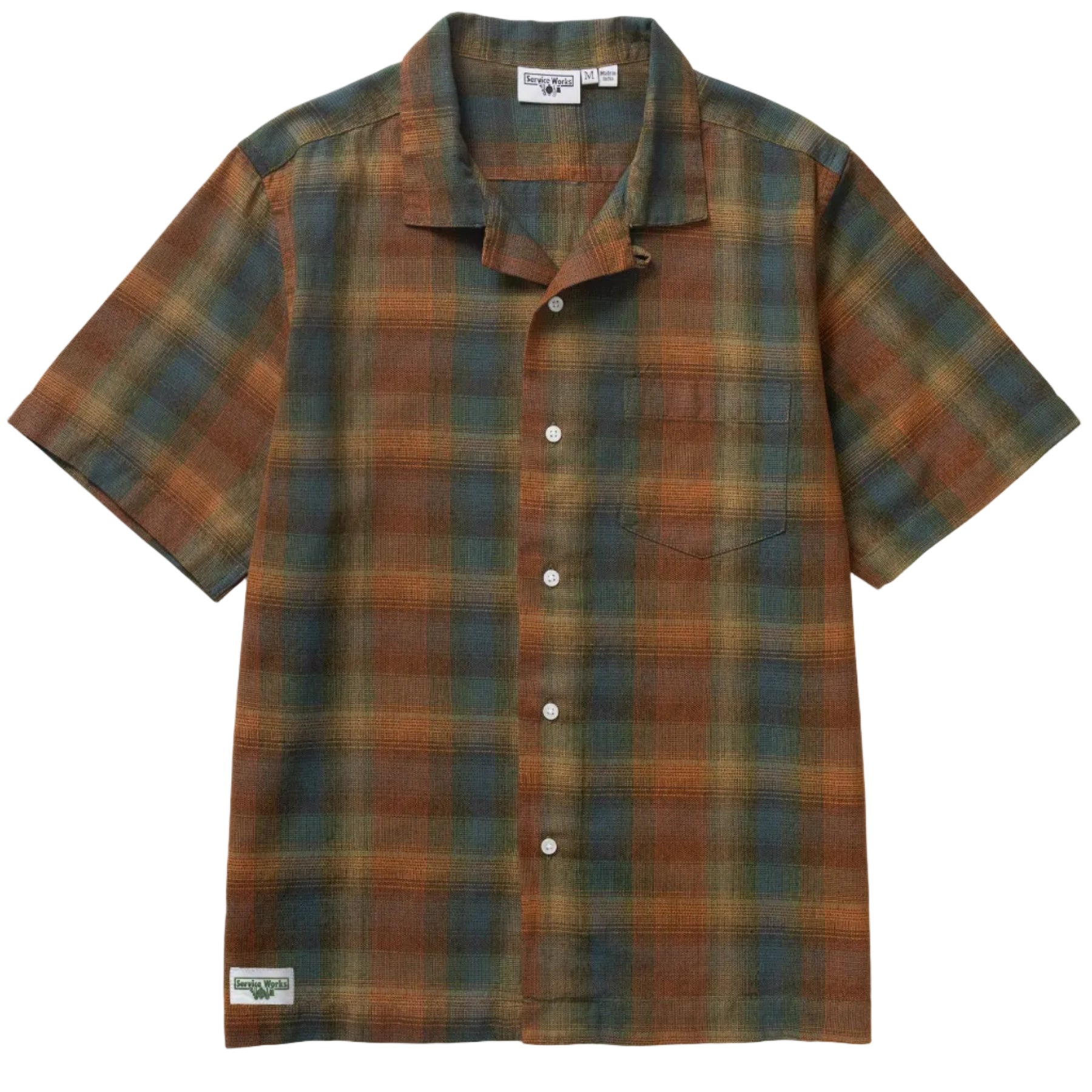 Plaid Resort Shirt - Brown