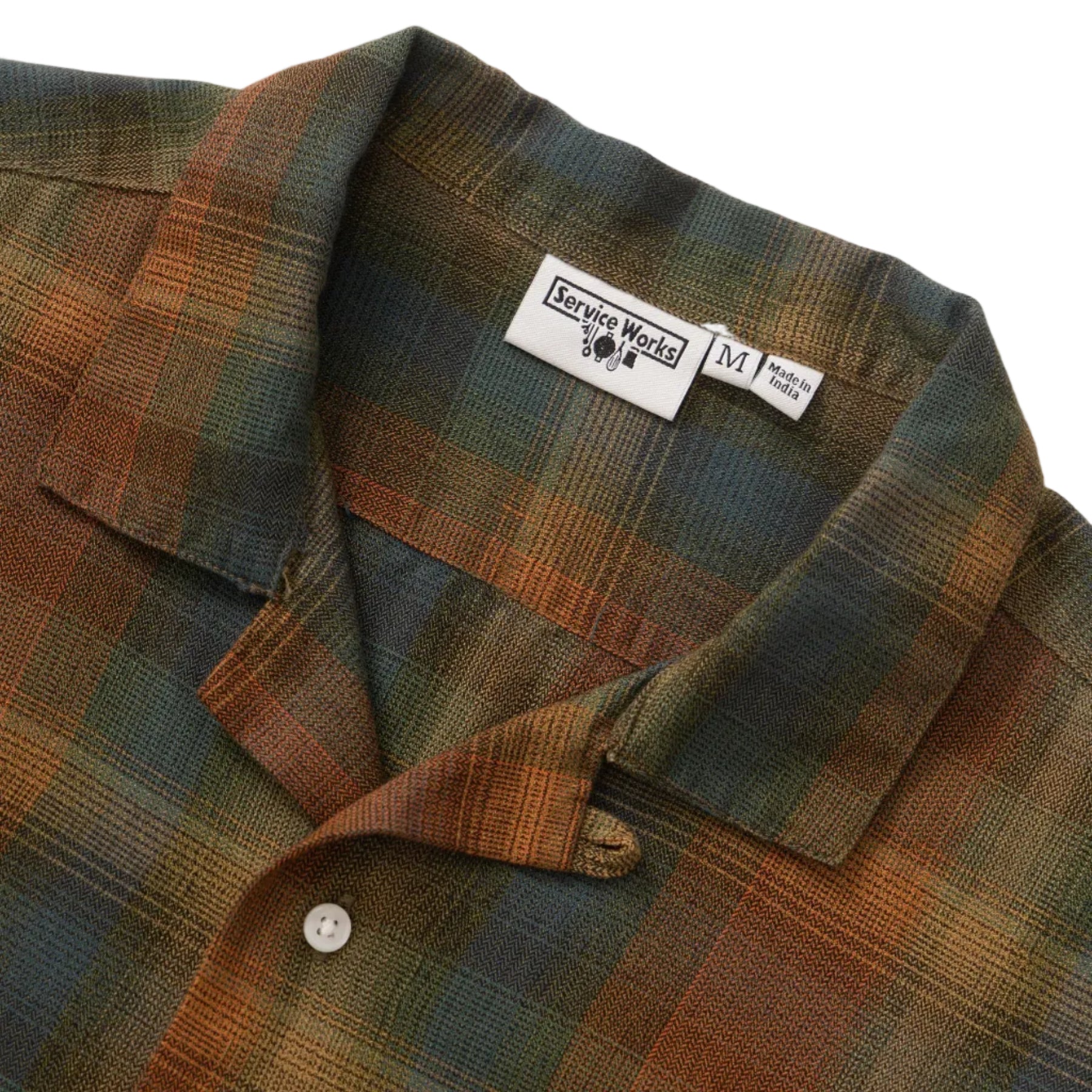 Plaid Resort Shirt - Brown