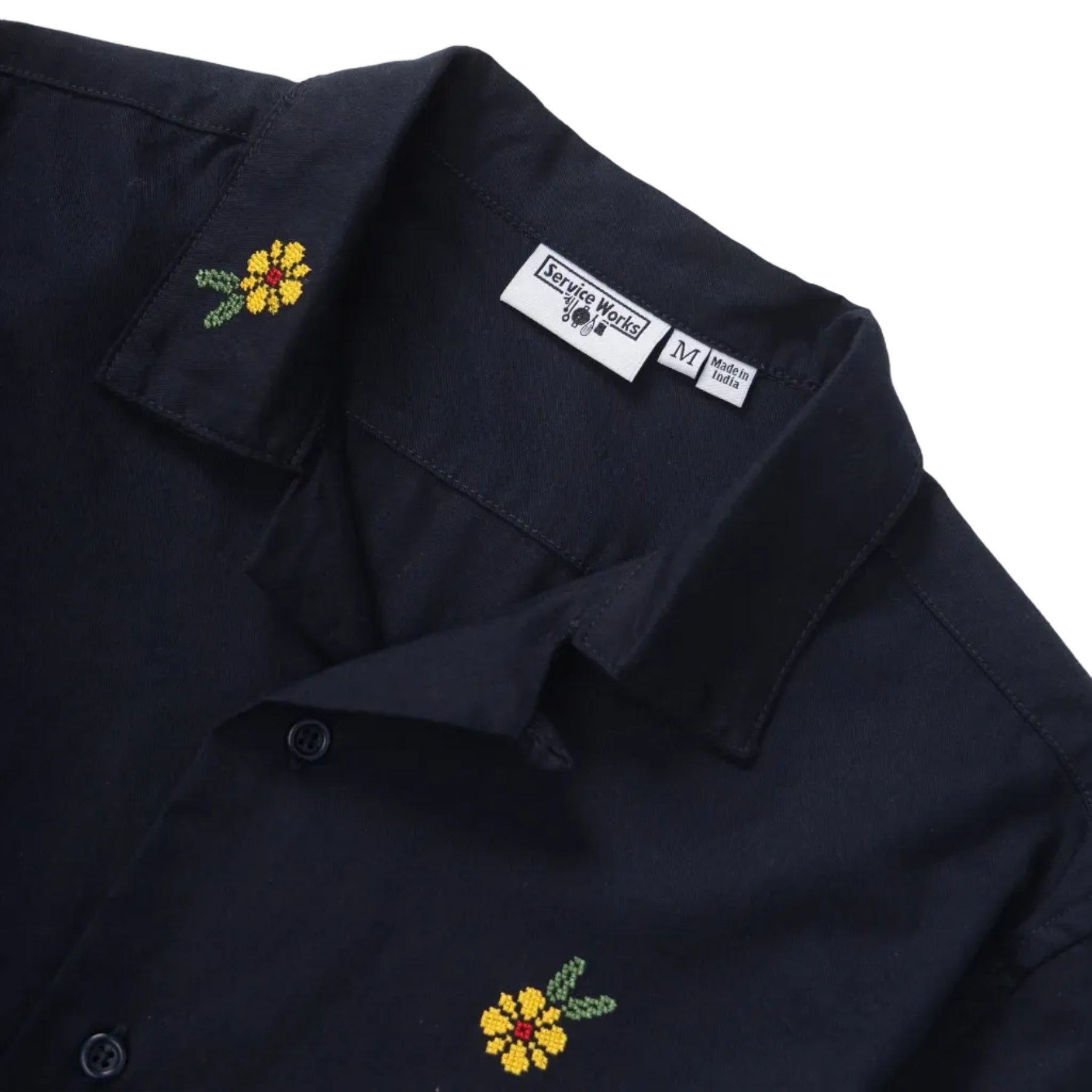 Cross Stitch Shirt - Dark Navy