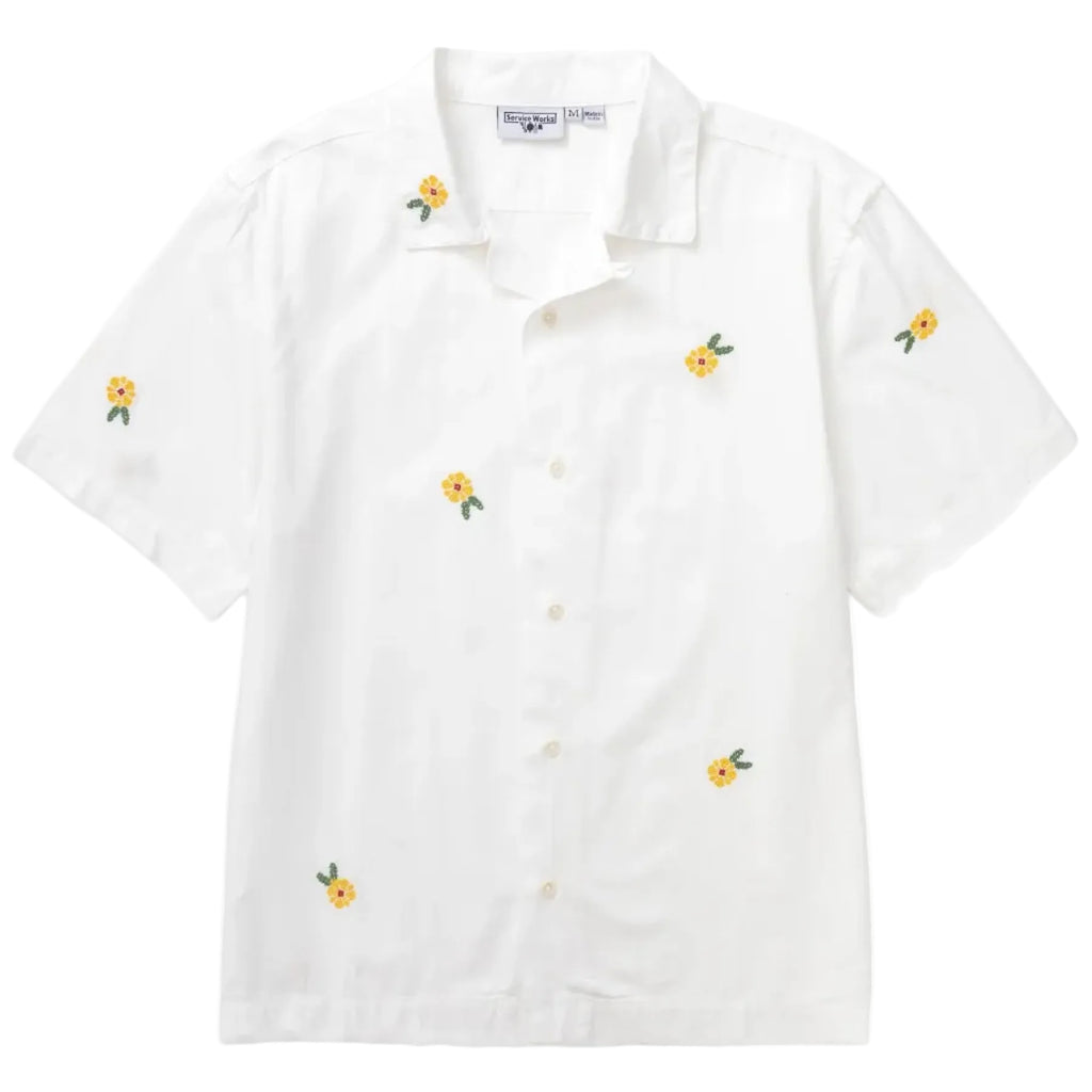 Cross Stitch Shirt - White