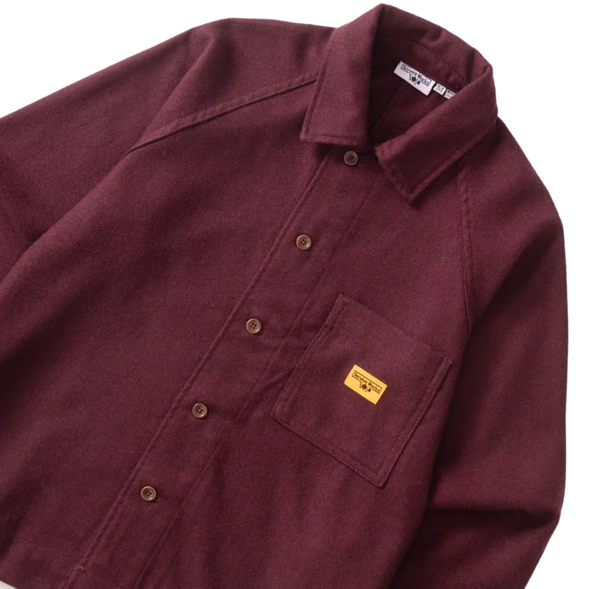 Flannel FOH Jacket - Burgundy