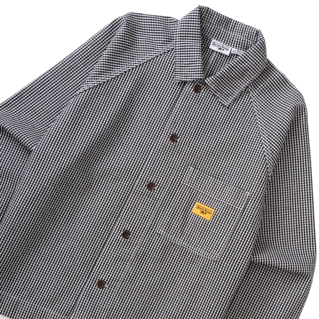House Gingham FOH Overshirt - Black