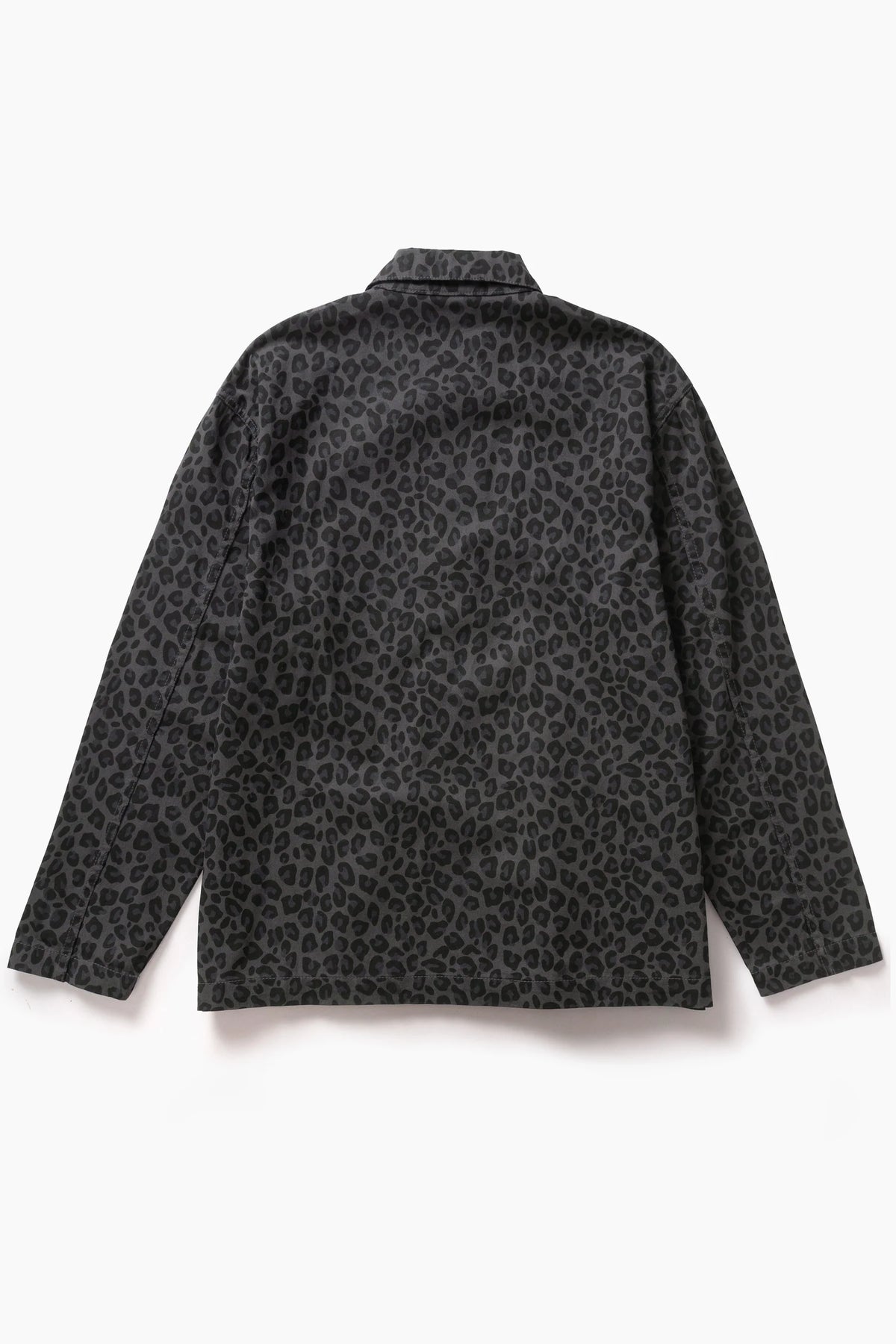 Patterned Easy Chef Shirt - Black Leopard