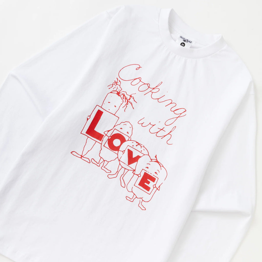 L O V E Long Sleeve Tee - White