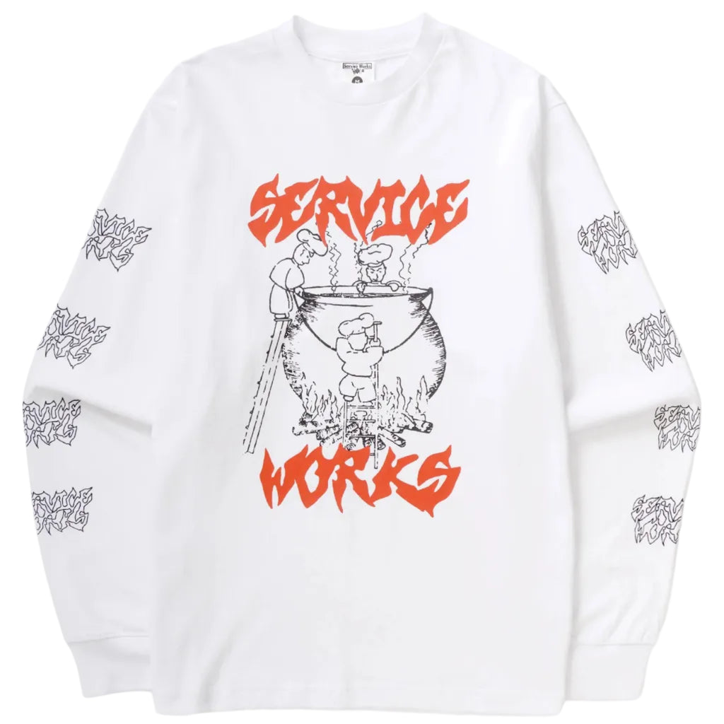 Boiling Point LS Tee - White