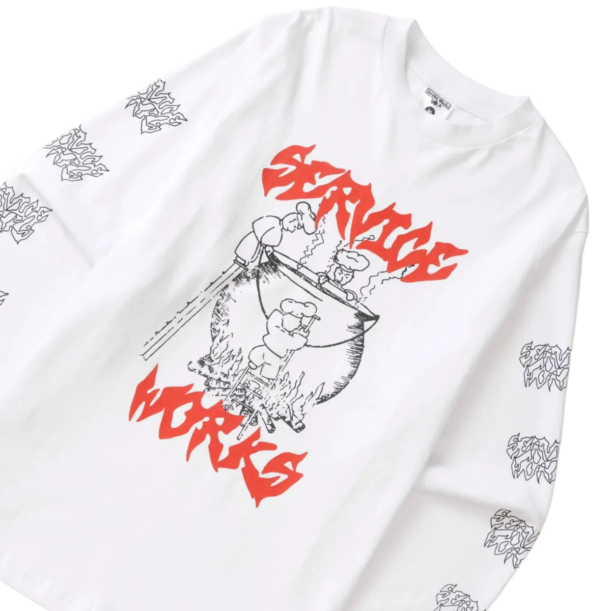 Boiling Point LS Tee - White