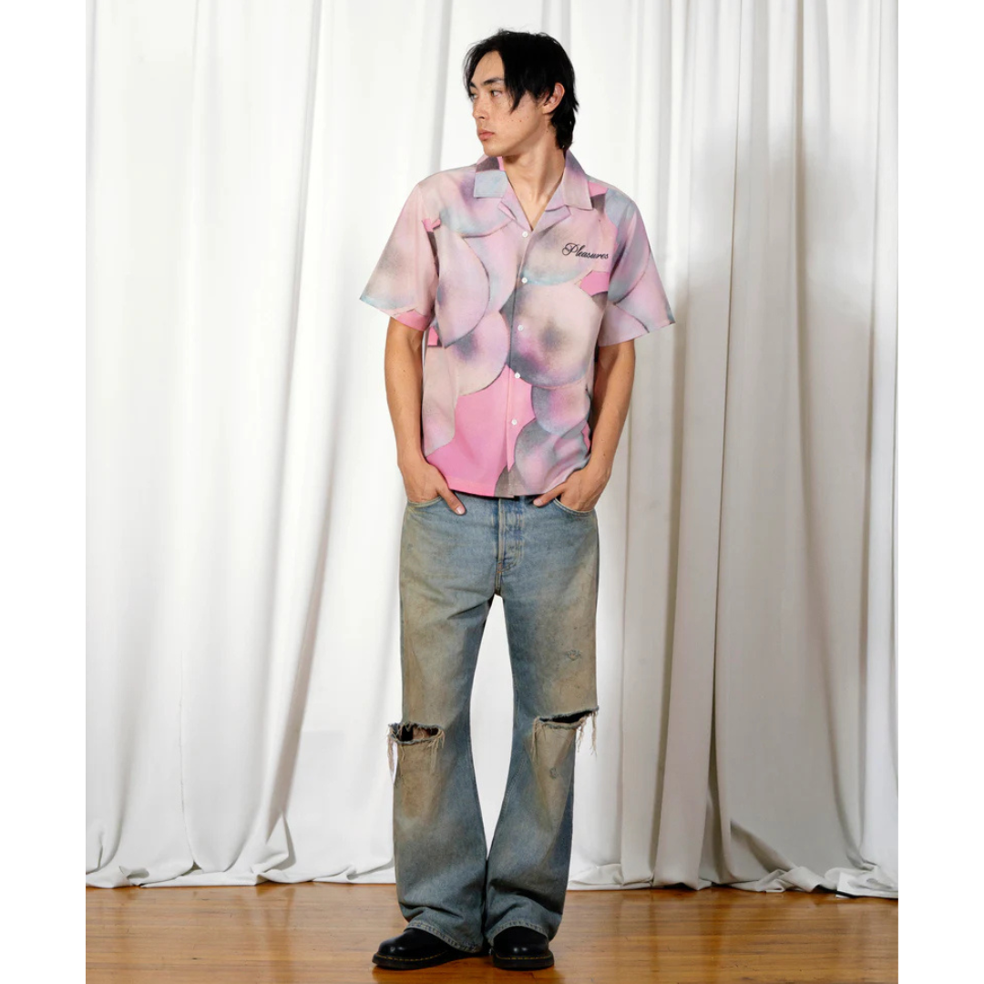 PINK PEARL BUTTON UP