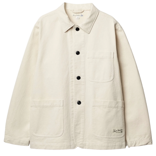 WORKERS COTTON TWILL JACKET - 02 NATURE