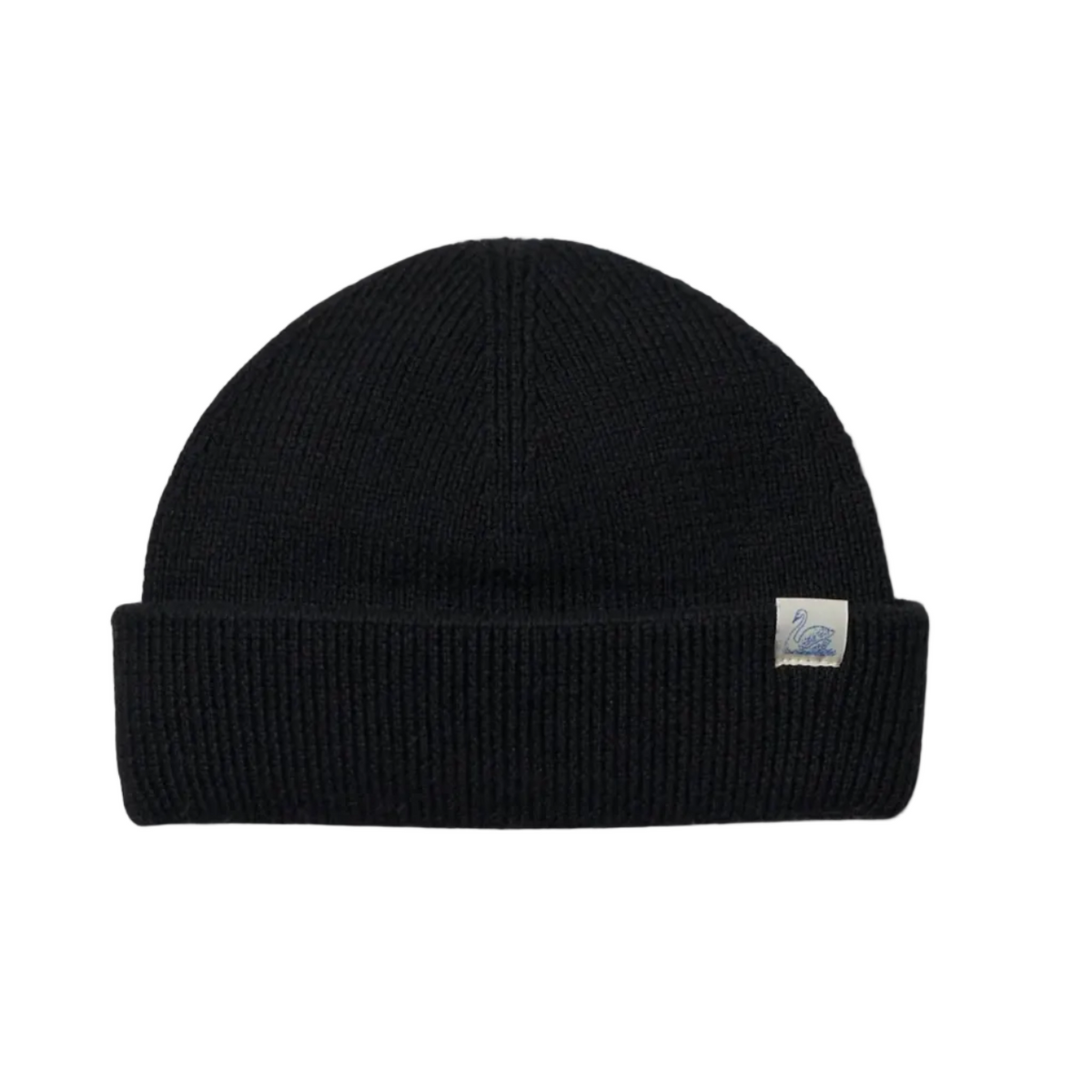 Merino Wool Watch Cap - DEEP BLACK
