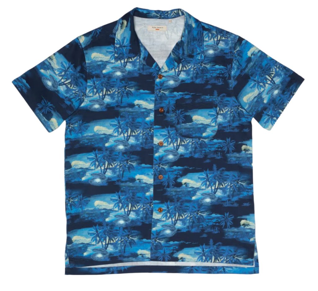 Arvid Pearls Hawaii Shirt Blueberry