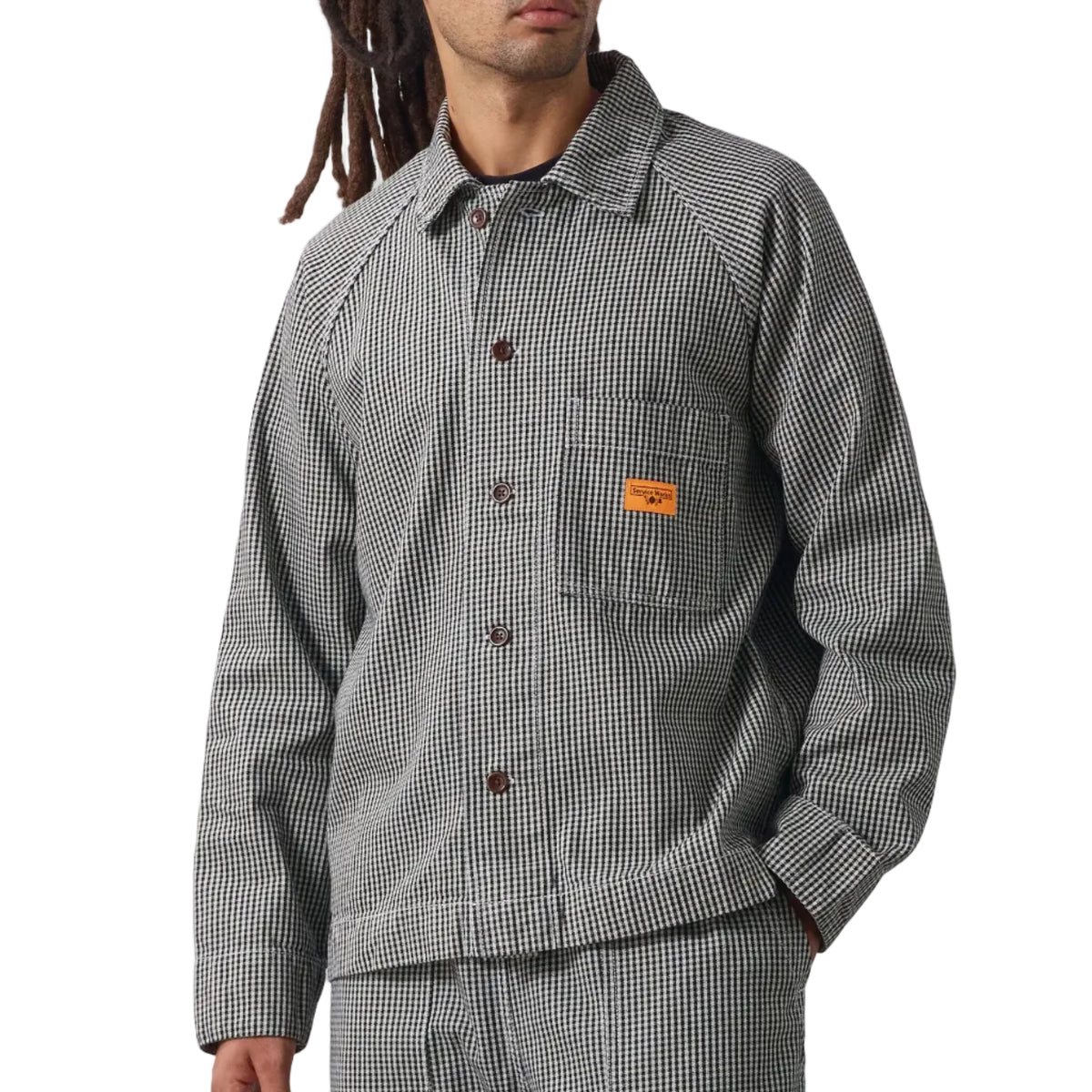 House Gingham FOH Overshirt - Black
