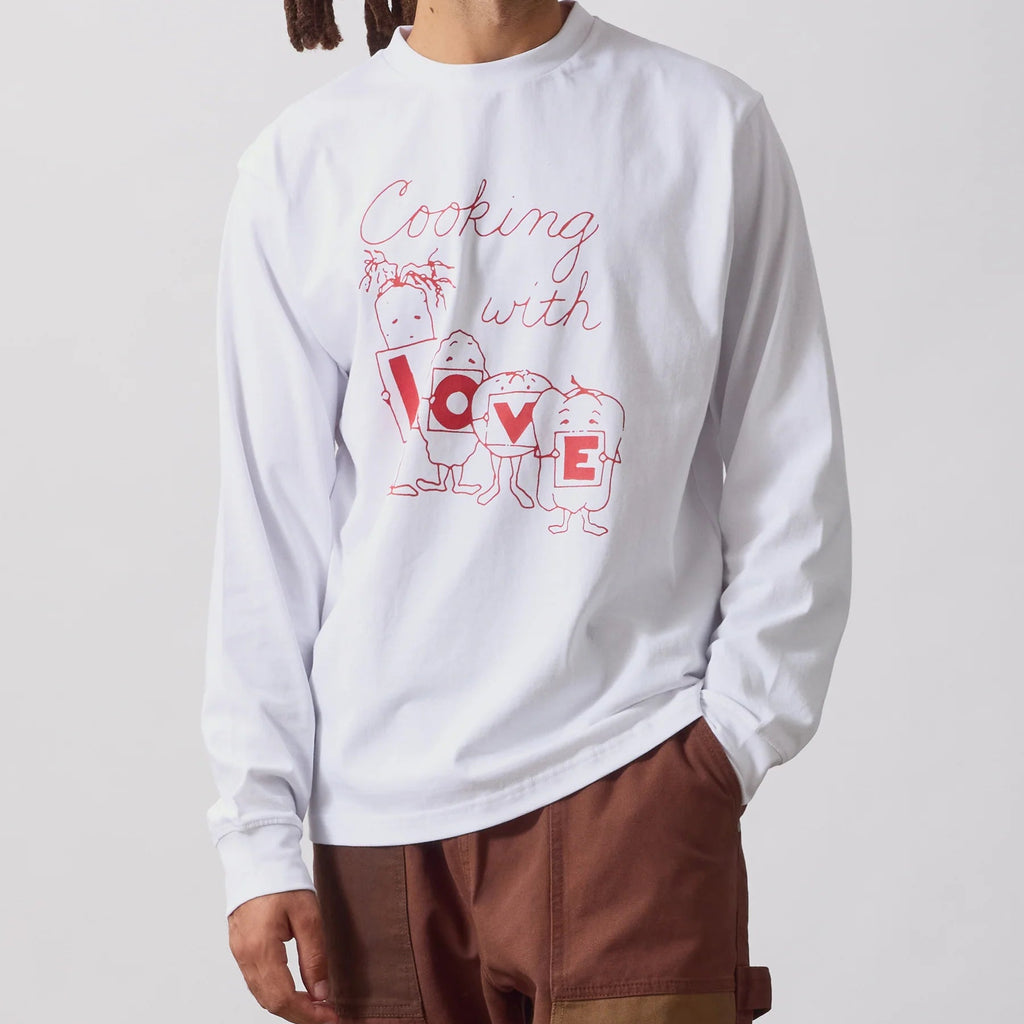 L O V E Long Sleeve Tee - White