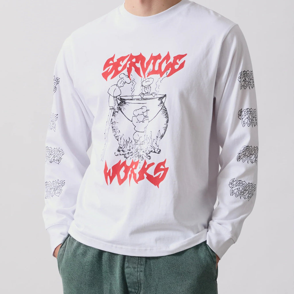 Boiling Point LS Tee - White