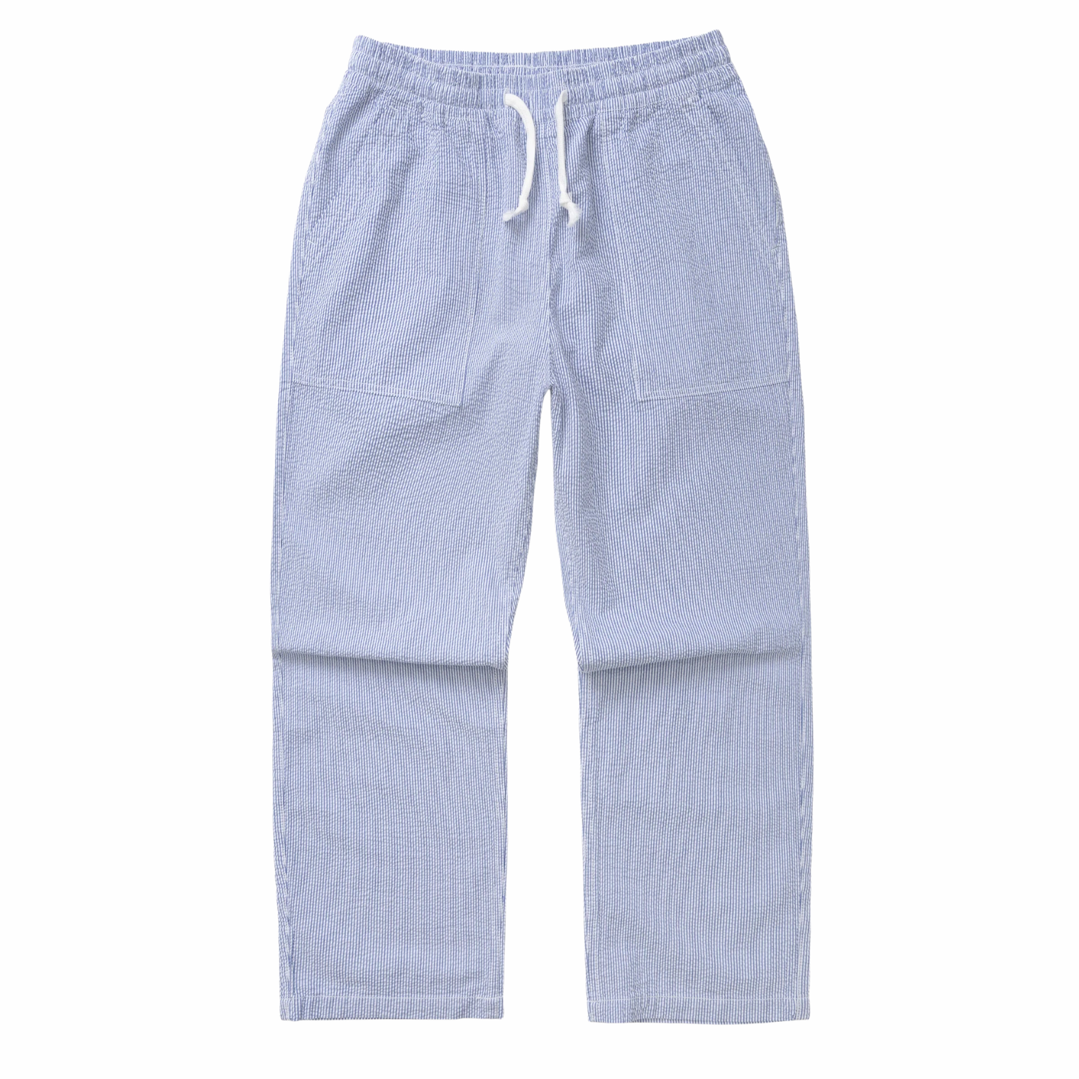 Seersucker Chef Pants - Navy Stripe