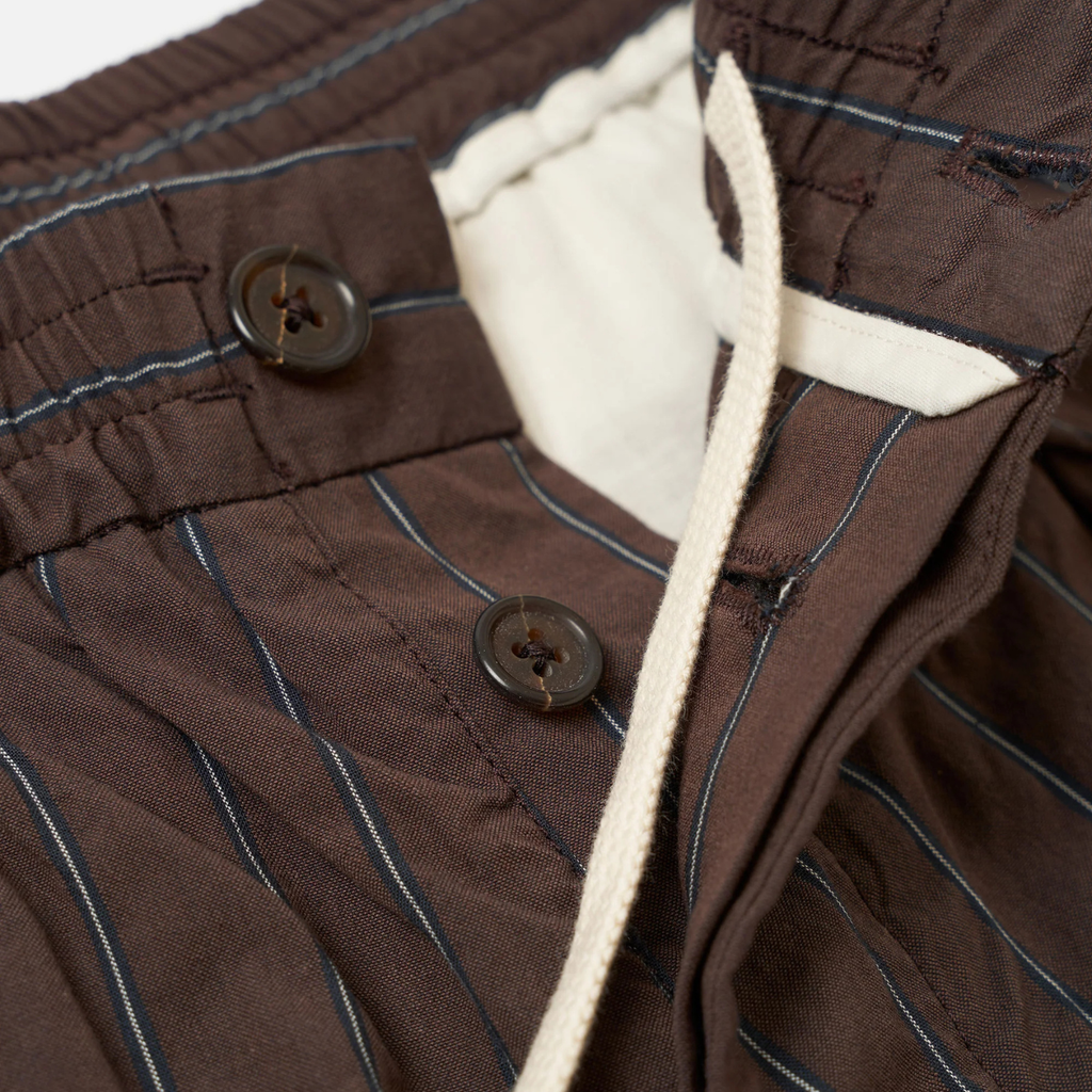Brown Chester Stripe Oxford Pant