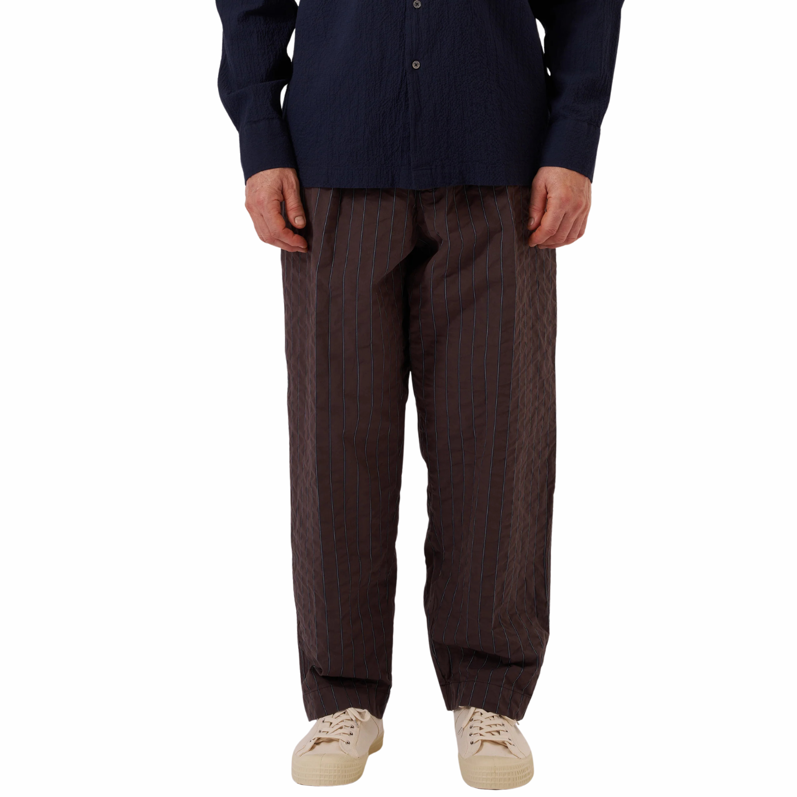 Brown Chester Stripe Oxford Pant