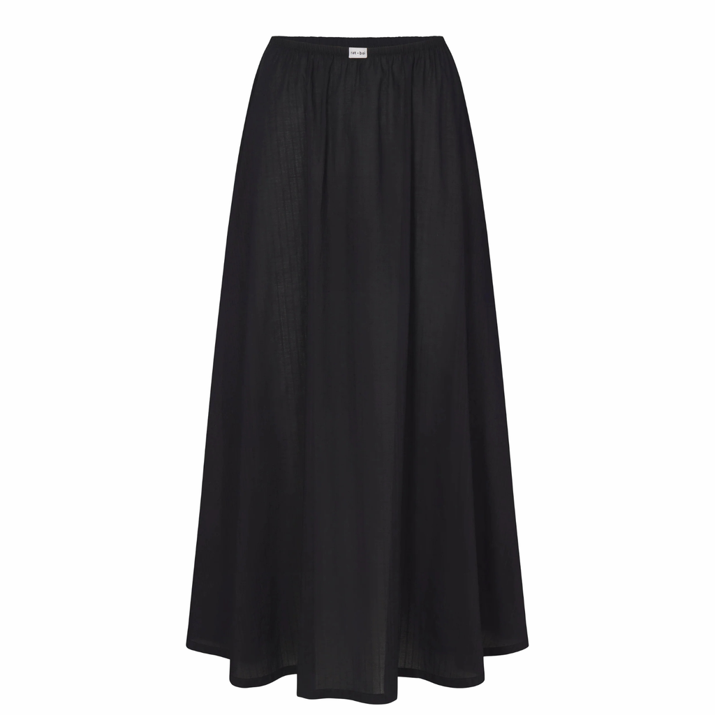 DREAM SKIRT IN ONYX DOBBY