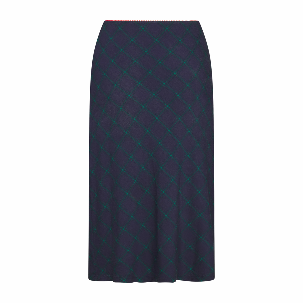 BIAS MIDI SLIP SKIRT IN OXFORD