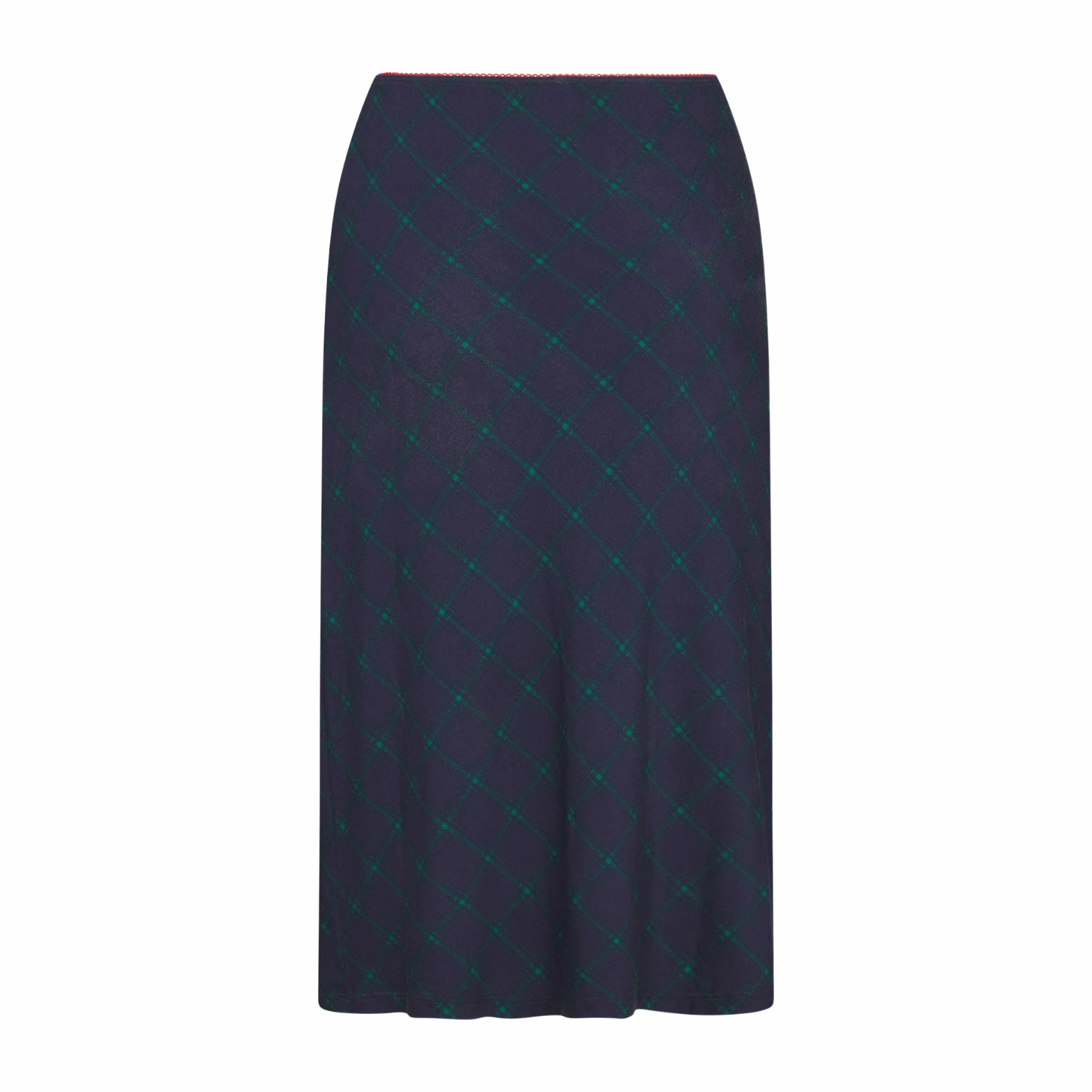 BIAS MIDI SLIP SKIRT IN OXFORD