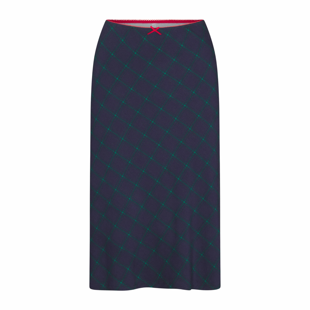 BIAS MIDI SLIP SKIRT IN OXFORD