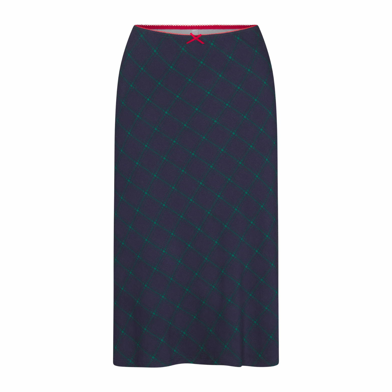 BIAS MIDI SLIP SKIRT IN OXFORD
