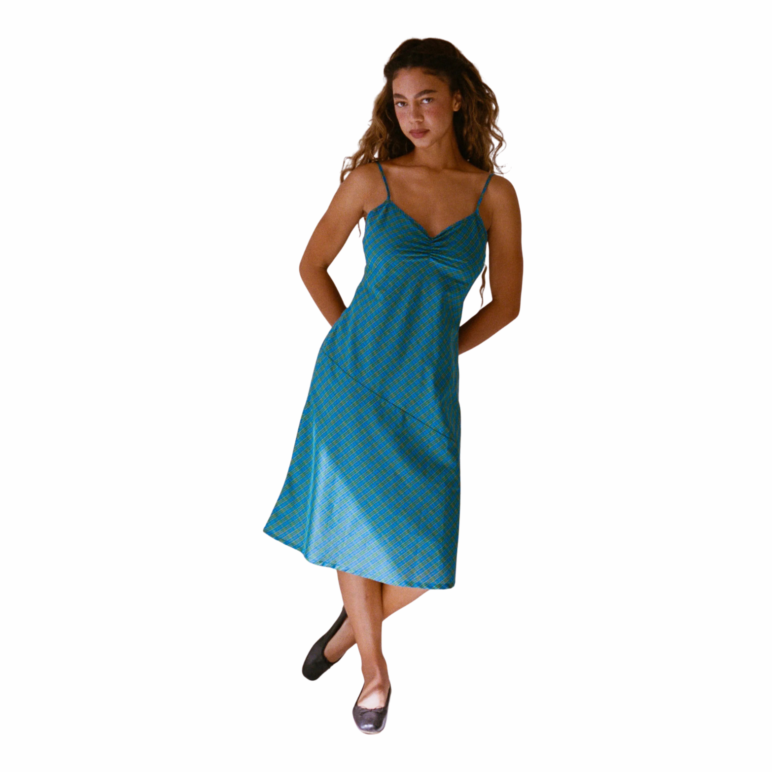 90'S BIAS SLIP DRESS IN MEADOW