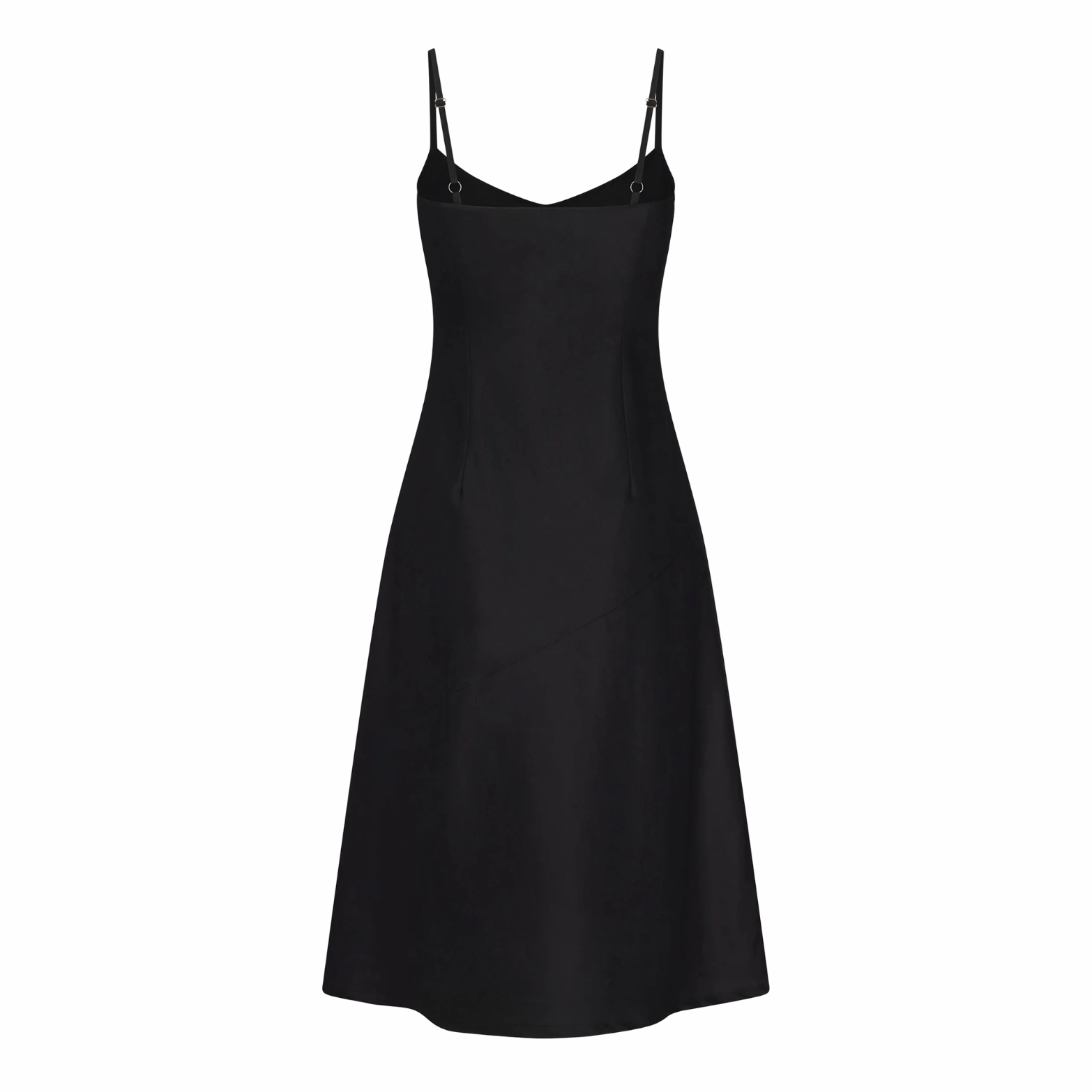 90'S BIAS SLIP DRESS IN ONYX