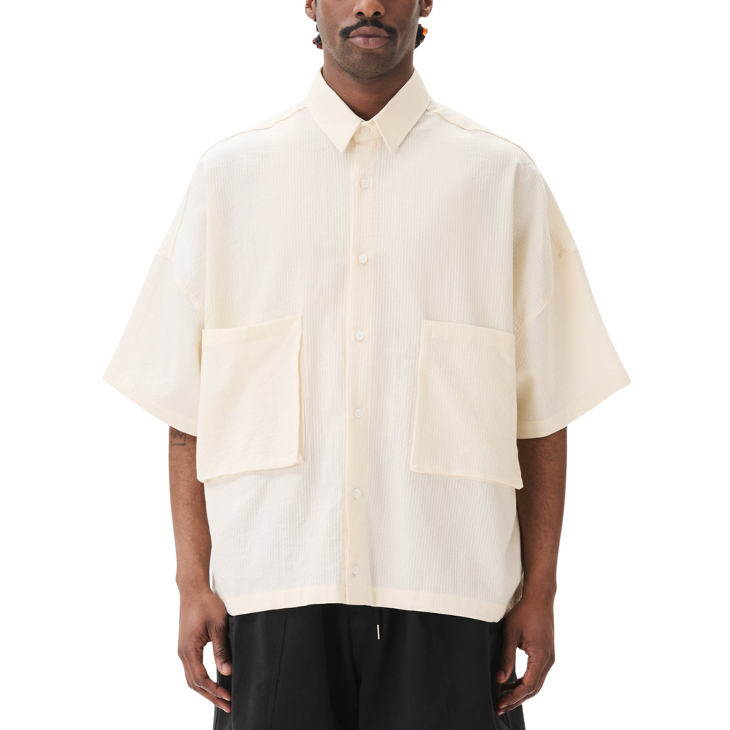 Two-pocket Big Shirt - IVORY