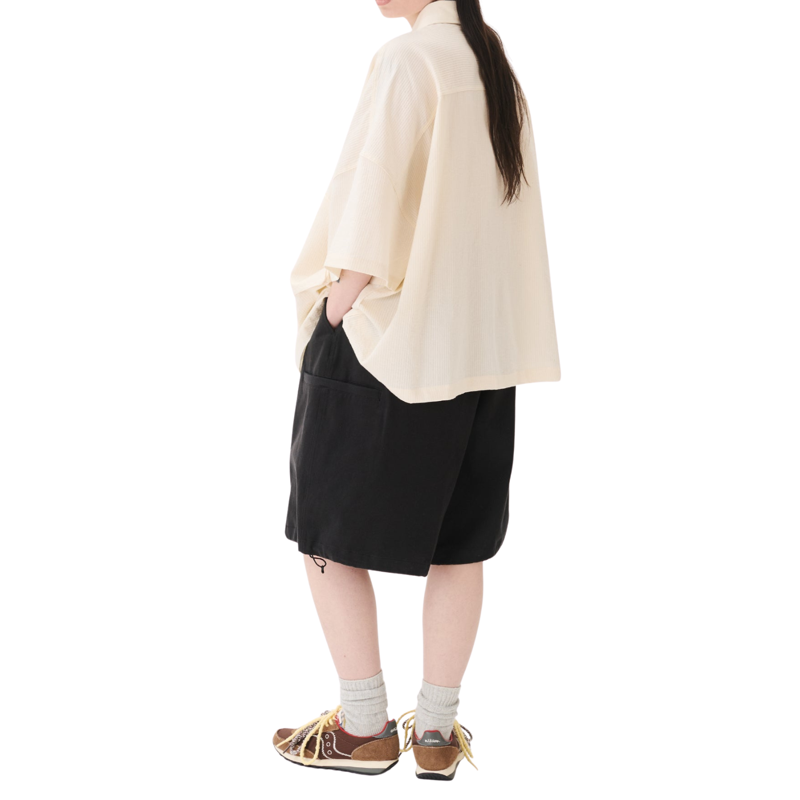Two-pocket Big Shirt - IVORY