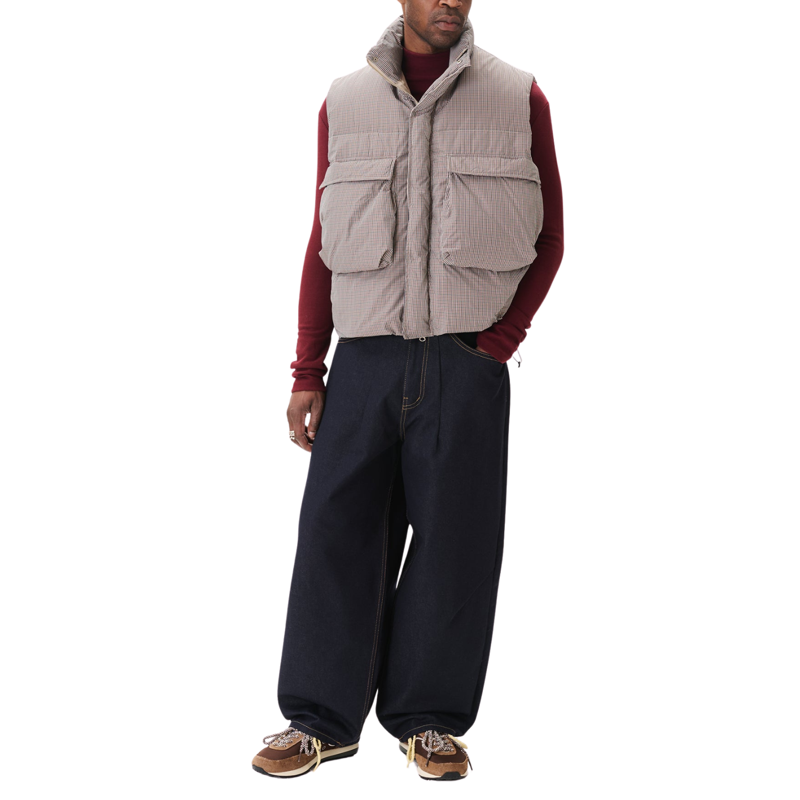 Raw Denim Balloon Jeans - INDIGO