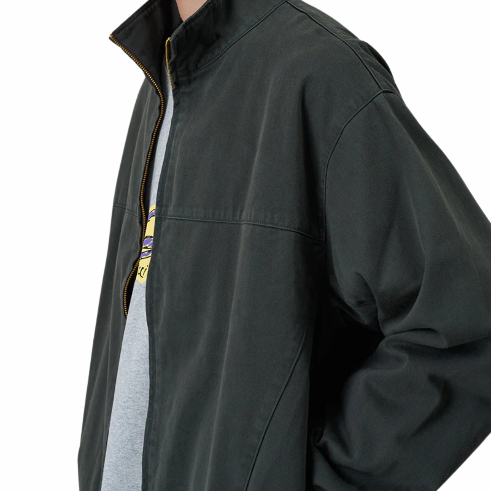 Twill-Around Jacket - SMOKEY GREY