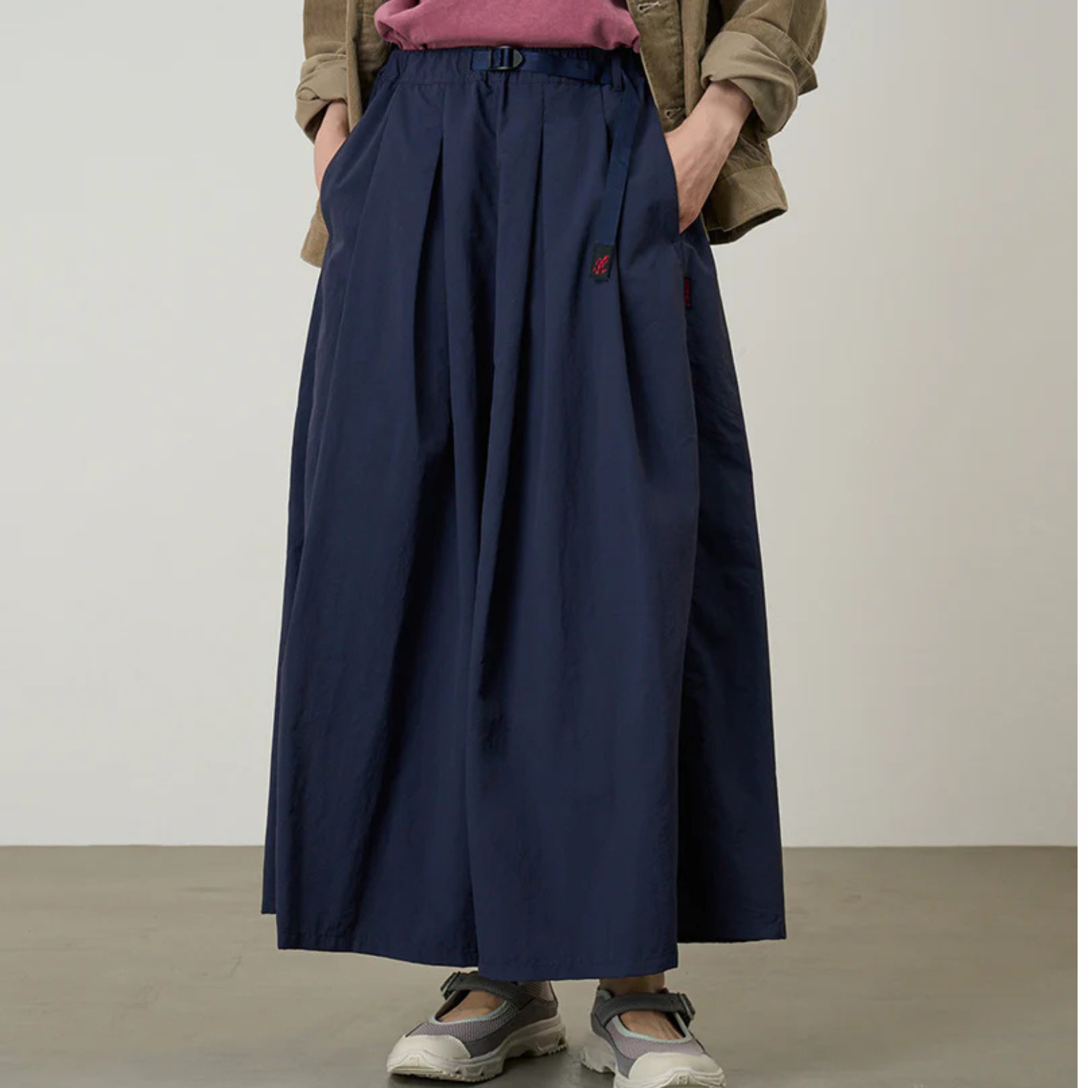 Nylon Flare Pant - BRITISH NAVY