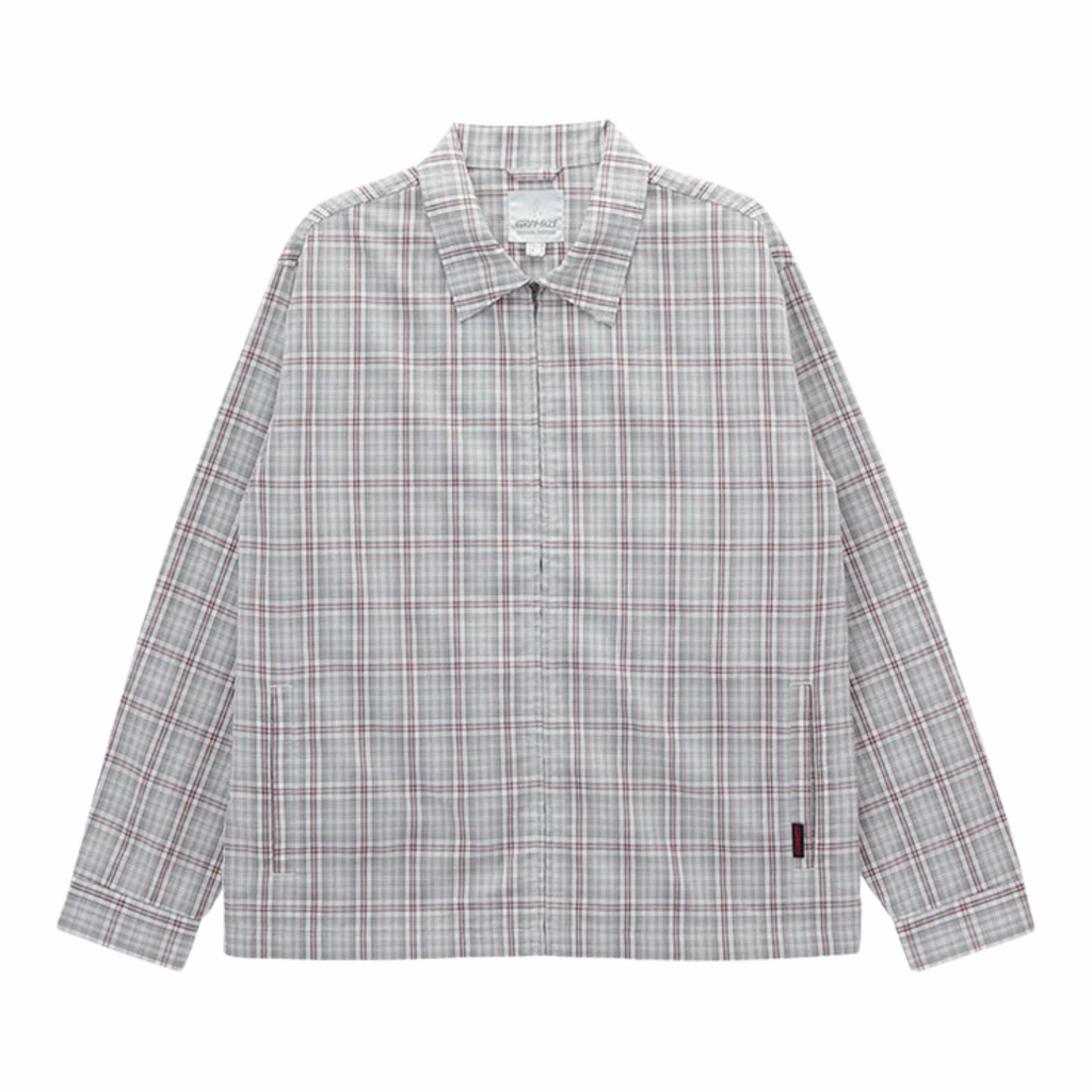Zip-Up Garage Jacket - NATURAL SHADOW PLAID