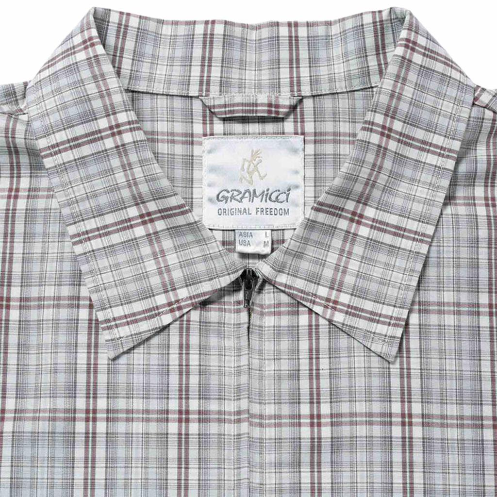 Zip-Up Garage Jacket - NATURAL SHADOW PLAID