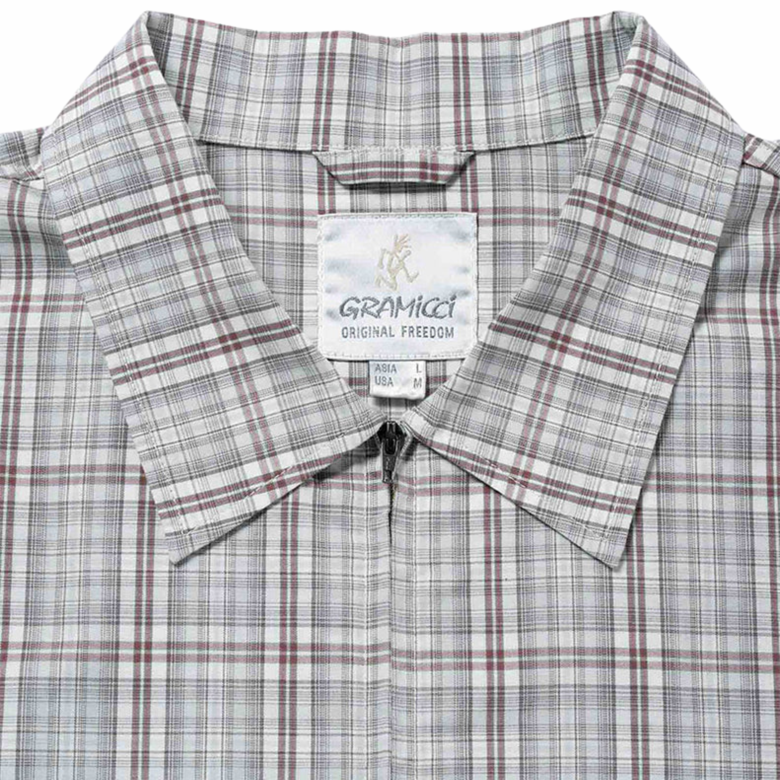 Zip-Up Garage Jacket - NATURAL SHADOW PLAID