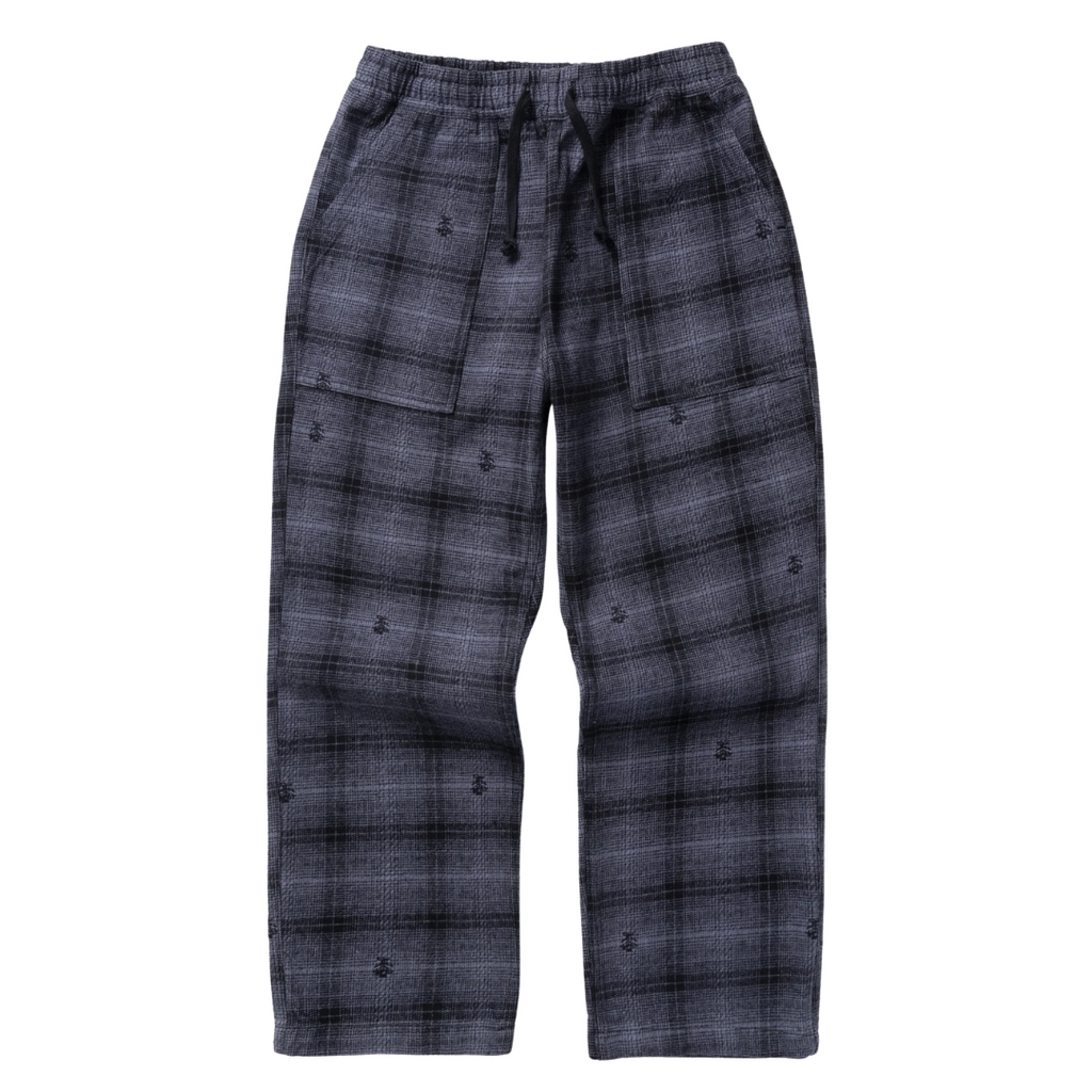 Thistle Plaid Chef Pants - Black