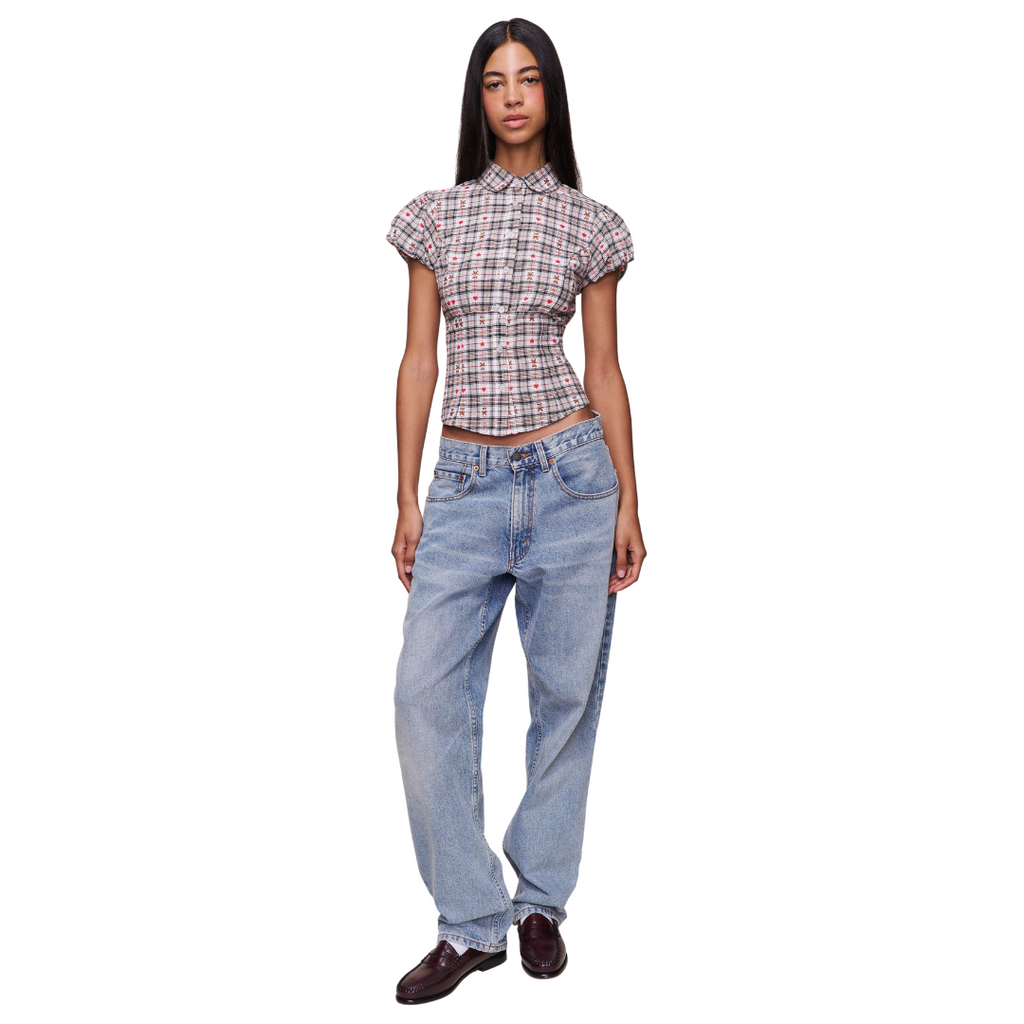 LIANA PLAID TOP - BEAR PLAID