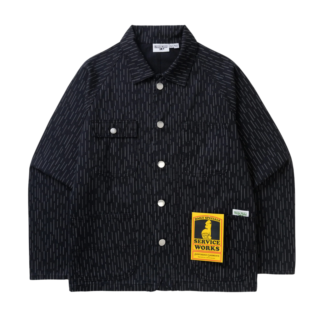 Patterned Coverall 2.0 - Raindrop Mono