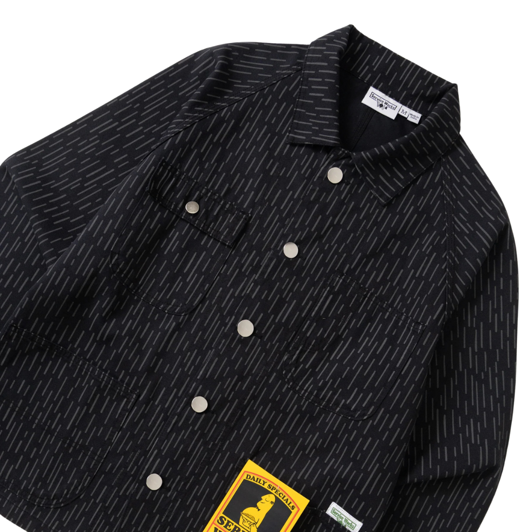 Patterned Coverall 2.0 - Raindrop Mono