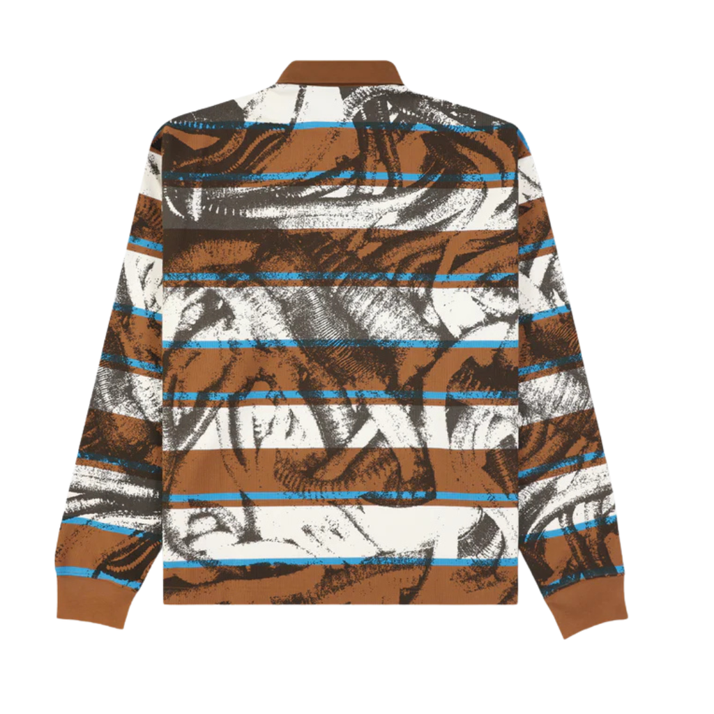 WORMS RUGBY LONG SLEEVE POLO