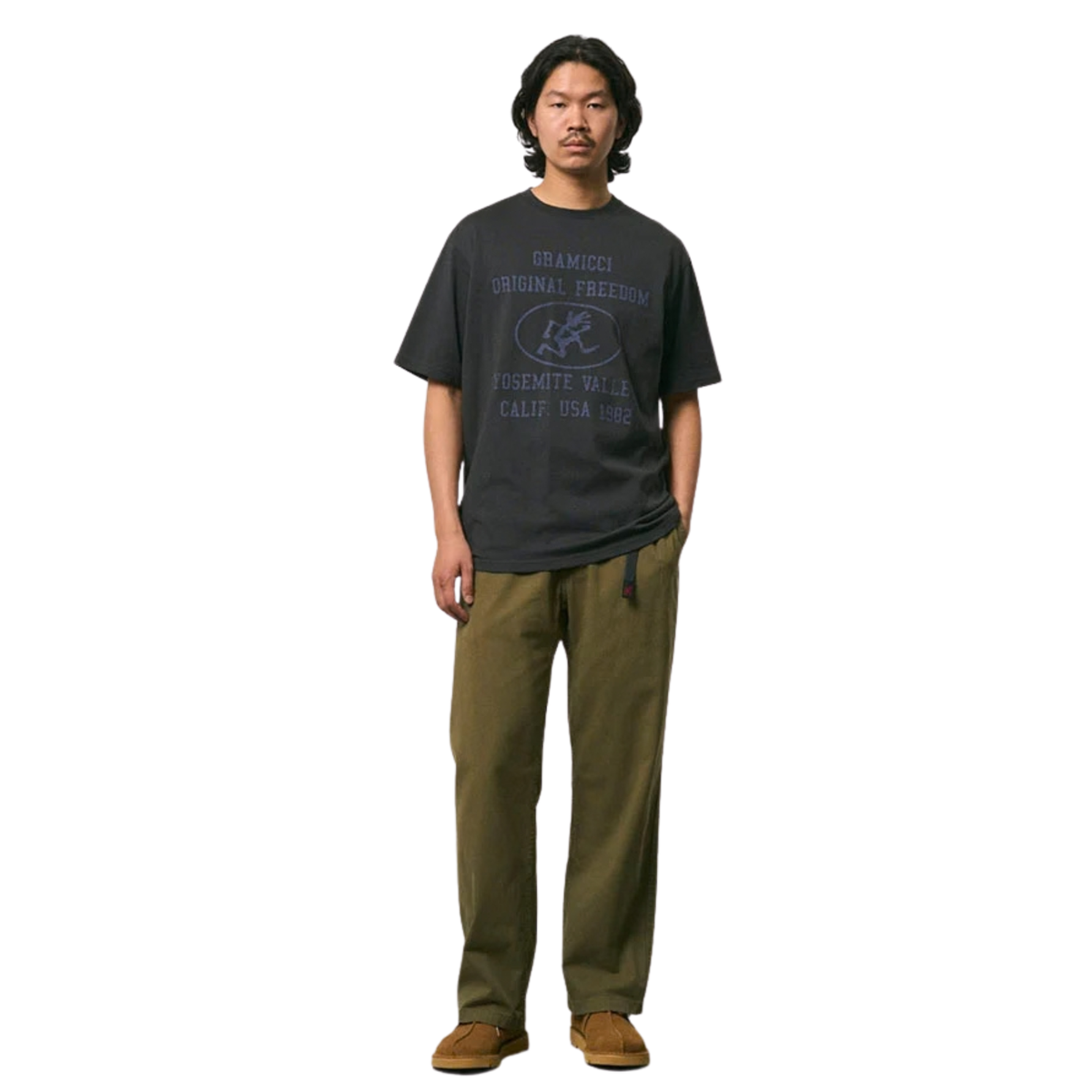 WOVEN GRAMICCI PANT STRAIGHT FIT - OLIVE