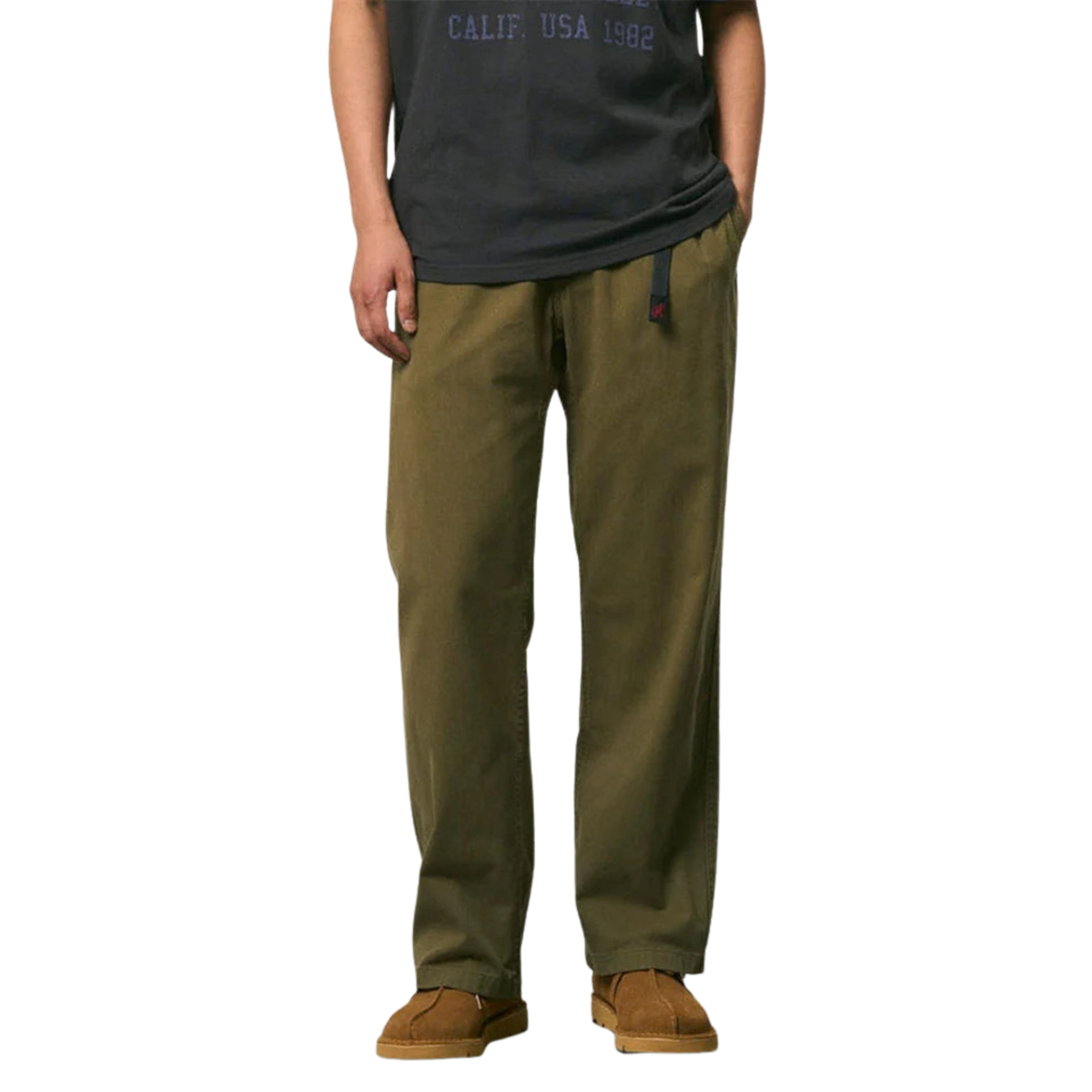 WOVEN GRAMICCI PANT STRAIGHT FIT - OLIVE