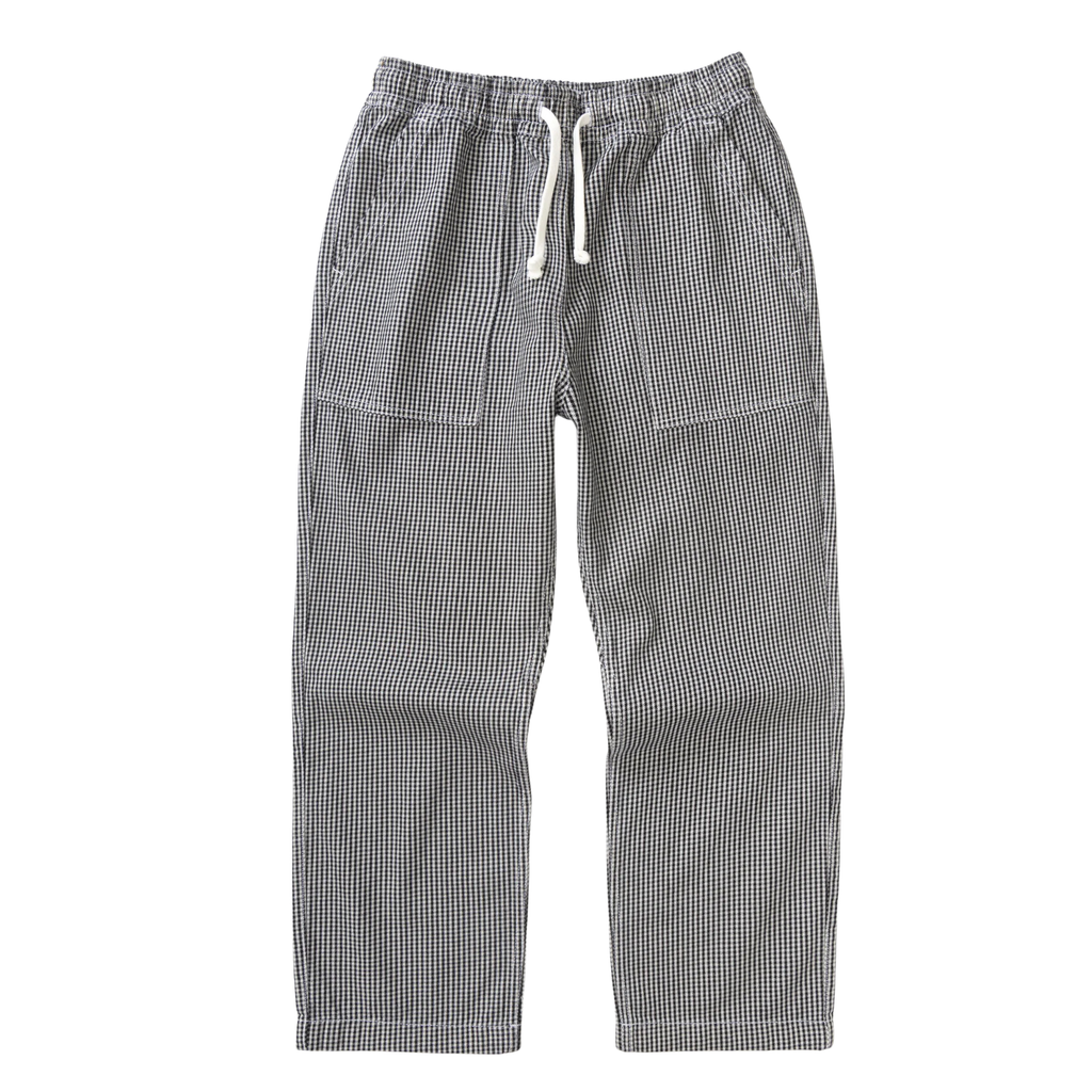 House Gingham Chef Pants - Black