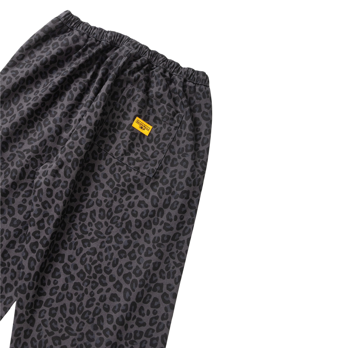 Patterned Easy Chef Pants - Black Leopard