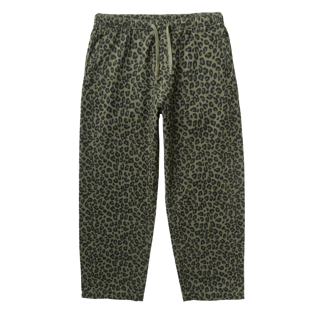 Patterned Easy Chef Pants - Green Leopard