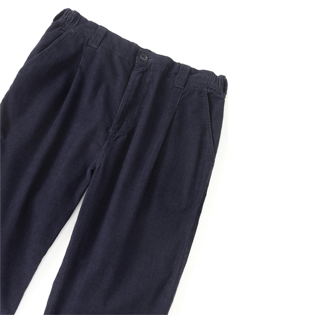 Fine Cord Waiter Pants - Dark Navy