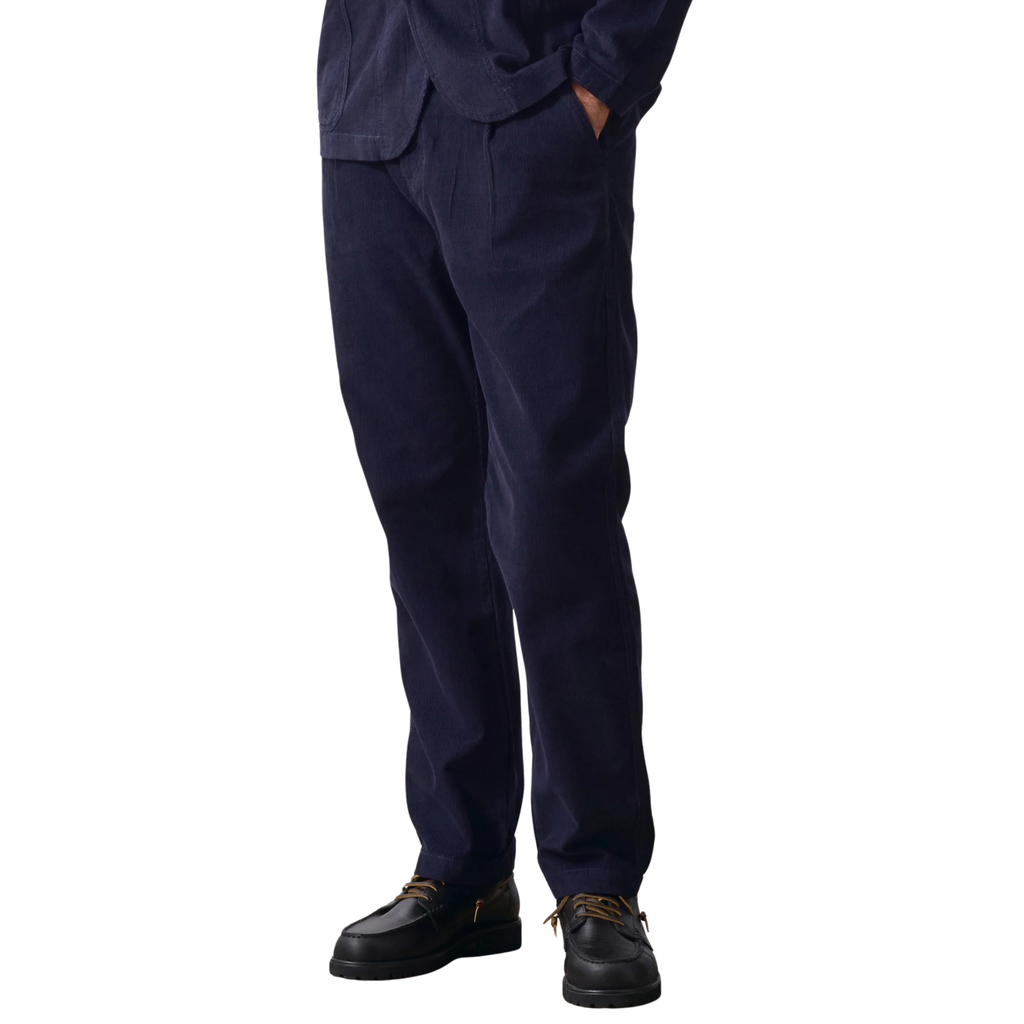 Fine Cord Waiter Pants - Dark Navy