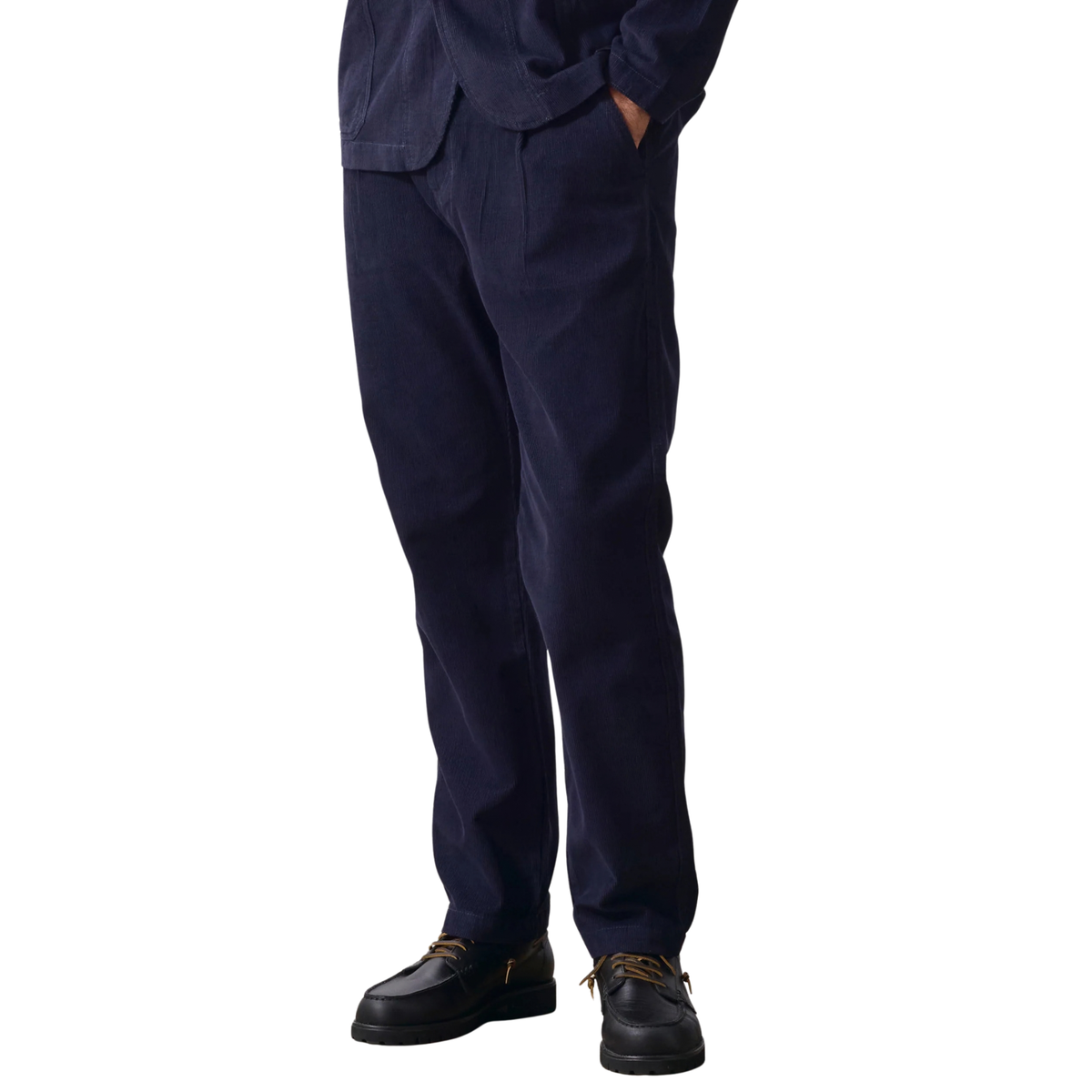 Fine Cord Waiter Pants - Dark Navy
