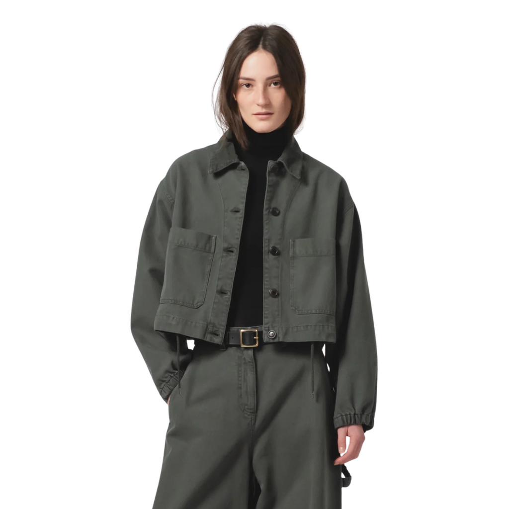 Woopsie Jacket Canvas - Forest Green